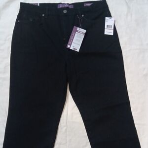 Gloria Vanderbilt Black Straight Leg Jeans